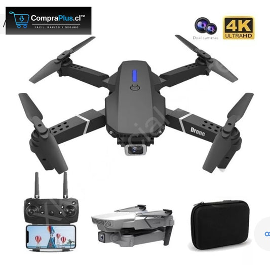 Dron E88 Cámara Frontal Con Bolso Bater