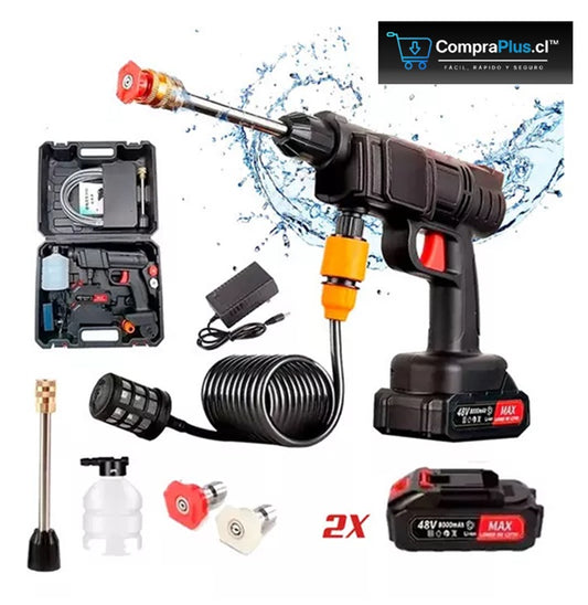 Hidrolavadora Inalambrica + 2 Baterias y Accesorios