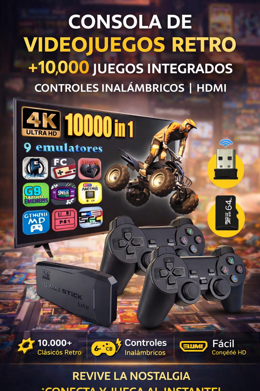Consola Video Juegos Game Stick 64G