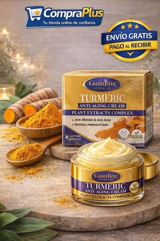 Crema Facial de Cúrcuma 50 ml Anti-Edad